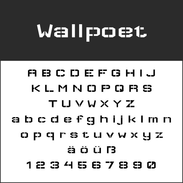 Schriftart zum Ausschneiden als Gratis-Download