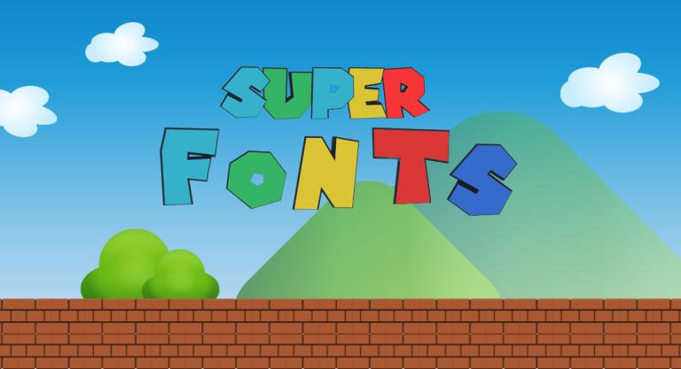 Super Mario Schrift nutzen