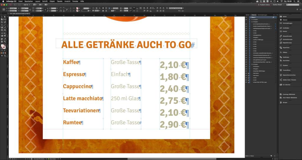 InDesign-Tutorial-speisekarten-gestalten-zwischenergebnis